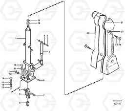 2950 Steering column EW140B, Volvo Construction Equipment
