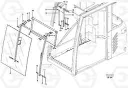 48232 Front window EW140 SER NO 1001-1487, Volvo Construction Equipment