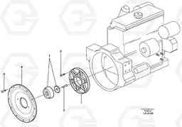 31690 Drive for hydraulic pump EW140 SER NO 1001-1487, Volvo Construction Equipment