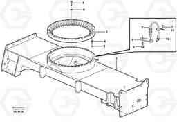 70086 Slewing ring attachment EW140 SER NO 1001-1487, Volvo Construction Equipment