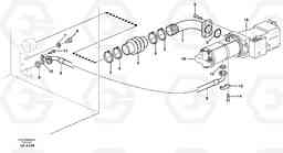 69552 Hydraulic system suction lines EW140 SER NO 1001-1487, Volvo Construction Equipment