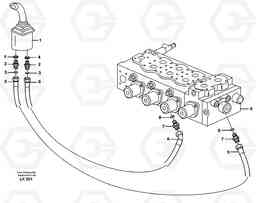 24884 Servo hydraulics, bucket EW140 SER NO 1001-1487, Volvo Construction Equipment