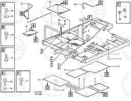 65371 Hatches under frame, fotsteps and hand rail EW140 SER NO 1001-1487, Volvo Construction Equipment