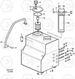 54397 Hydraulic oil tank EW140 SER NO 1001-1487, Volvo Construction Equipment