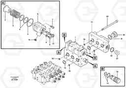 75899 Control valve, transport EW140 SER NO 1001-1487, Volvo Construction Equipment
