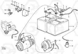 32838 Cable harness, battery EW140 SER NO 1001-1487, Volvo Construction Equipment