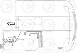 26372 Cable harness, L 5,cabin EW140 SER NO 1001-1487, Volvo Construction Equipment
