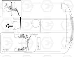 26373 Cable harness, control panel, Rh EW140 SER NO 1001-1487, Volvo Construction Equipment