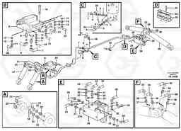 102419 Hydraulic system for dozer blade/support undercarriage EW140 SER NO 1001-1487, Volvo Construction Equipment