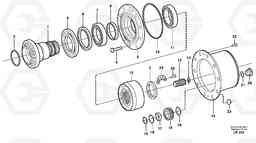 9696 Hub retainer and planet carrier EW140B, Volvo Construction Equipment
