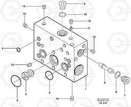 29980 Intermediate housing EW140 SER NO 1001-1487, Volvo Construction Equipment