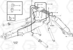 41468 Central lubrication, adjustable boom EW140 SER NO 1001-1487, Volvo Construction Equipment