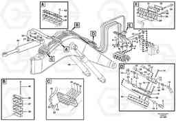 91409 Hydr. equipm. on boom, rear, offset EW140 SER NO 1001-1487, Volvo Construction Equipment