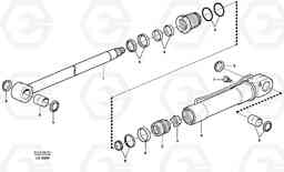 2856 Tilt cylinder EW140 SER NO 1001-1487, Volvo Construction Equipment