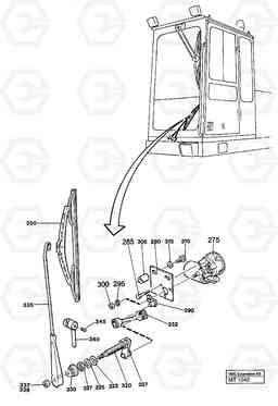39209 Windscreen wiper, lower EC230 ?KERMAN ?KERMAN EC230 SER NO - 4368, Volvo Construction Equipment