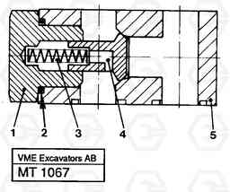 46072 Anticavitation valve EC230 ?KERMAN ?KERMAN EC230 SER NO - 4368, Volvo Construction Equipment