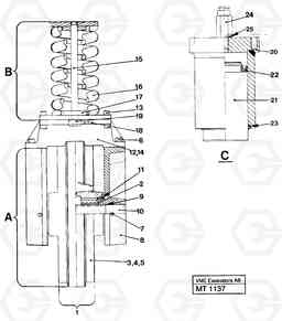 39068 Front idler, Spring package and Tension cylinder EC230 ?KERMAN ?KERMAN EC230 SER NO - 4368, Volvo Construction Equipment