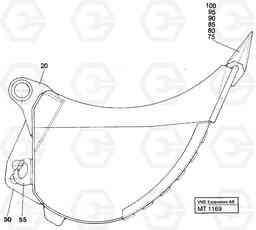 49711 Backhoe buckets, konv. attachment EW230 ?KERMAN ?KERMAN EW230 SER NO - 1447, Volvo Construction Equipment