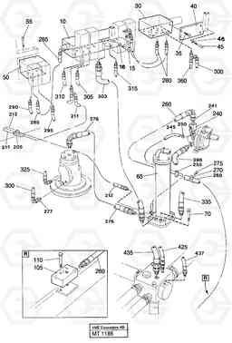 38161 Lines in valve compartment EC230 ?KERMAN ?KERMAN EC230 SER NO - 4368, Volvo Construction Equipment