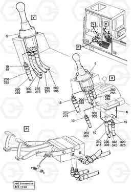 38163 Steering lever w hoses Control valve w hoses EC230 ?KERMAN ?KERMAN EC230 SER NO - 4368, Volvo Construction Equipment