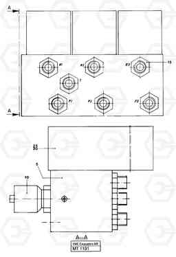 91343 Control block for end position damp EW230 ?KERMAN ?KERMAN EW230 SER NO - 1447, Volvo Construction Equipment