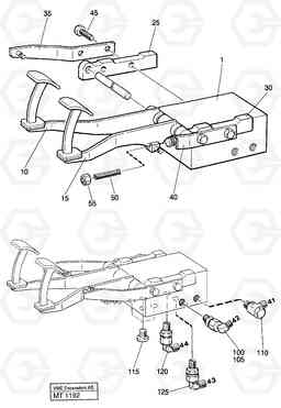 38164 Pedal valve with connections and hoses EC230 ?KERMAN ?KERMAN EC230 SER NO - 4368, Volvo Construction Equipment