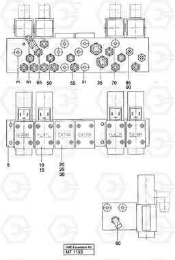 38165 Valve assembly for control with con- nections EC230 ?KERMAN ?KERMAN EC230 SER NO - 4368, Volvo Construction Equipment