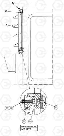 42963 Jalousie for rear window EC230 ?KERMAN ?KERMAN EC230 SER NO - 4368, Volvo Construction Equipment