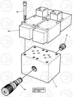 38166 Control block for end position damp 2 x EC230 ?KERMAN ?KERMAN EC230 SER NO - 4368, Volvo Construction Equipment