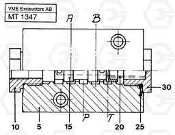 46075 Valve, circuit body and return valve EC230 ?KERMAN ?KERMAN EC230 SER NO - 4368, Volvo Construction Equipment