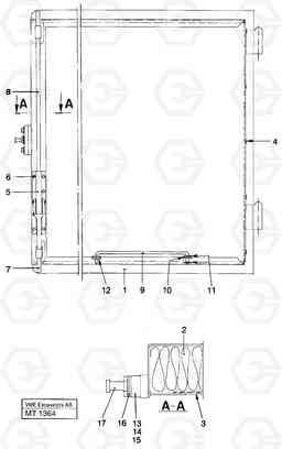 51008 Door, rear Lh EW230 ?KERMAN ?KERMAN EW230 SER NO - 1447, Volvo Construction Equipment