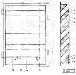33488 Door, Lh rear EC230 ?KERMAN ?KERMAN EC230 SER NO - 4368, Volvo Construction Equipment