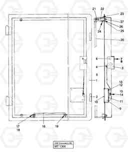 51010 Door, Lh EW230 ?KERMAN ?KERMAN EW230 SER NO - 1447, Volvo Construction Equipment