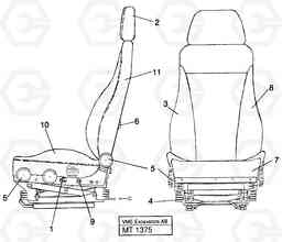 39422 Driver seat Be-ge Viking EC230 ?KERMAN ?KERMAN EC230 SER NO - 4368, Volvo Construction Equipment