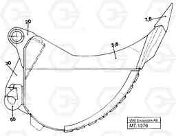 49710 Backhoe buckets, konv. attachment EW230 ?KERMAN ?KERMAN EW230 SER NO - 1447, Volvo Construction Equipment