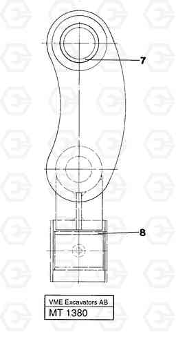 49712 Grab bucket link, konv. attachment EW230 ?KERMAN ?KERMAN EW230 SER NO - 1447, Volvo Construction Equipment