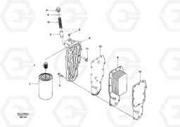 34295 Oil cooler EC210, Volvo Construction Equipment