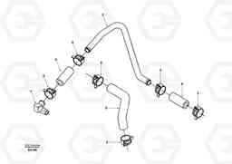 33889 Charge air cooler, plumbing EC210, Volvo Construction Equipment
