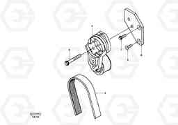 30139 Automatic belt tensioner with fitting parts EC210, Volvo Construction Equipment