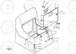 5606 Tool box, cowl EC210, Volvo Construction Equipment