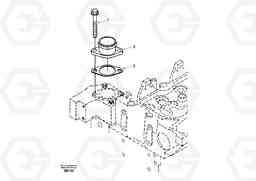 18427 Water outlet connection EC240, Volvo Construction Equipment