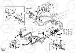 9657 Servo system, control valve to remote control valve EC240, Volvo Construction Equipment