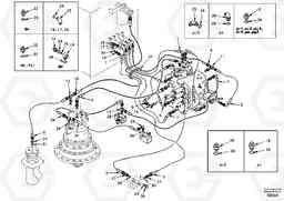 14570 Servo hydraulics, return line tank EC240, Volvo Construction Equipment