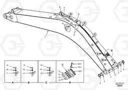 31678 Boom and grease piping, mono EC240, Volvo Construction Equipment