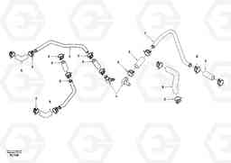 40259 Charge air cooler, plumbing EC140, Volvo Construction Equipment