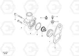 40957 Thermostat housing EC140, Volvo Construction Equipment