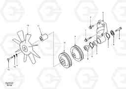 13633 Fan drive EC140, Volvo Construction Equipment