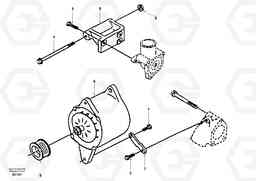 50532 Alternator with assembling details EC140, Volvo Construction Equipment