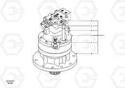 41113 Swing motor with mounting parts EC140, Volvo Construction Equipment