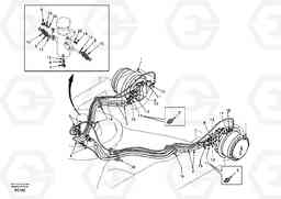 77287 Turning joint line, turning joint to travel motor EC140, Volvo Construction Equipment